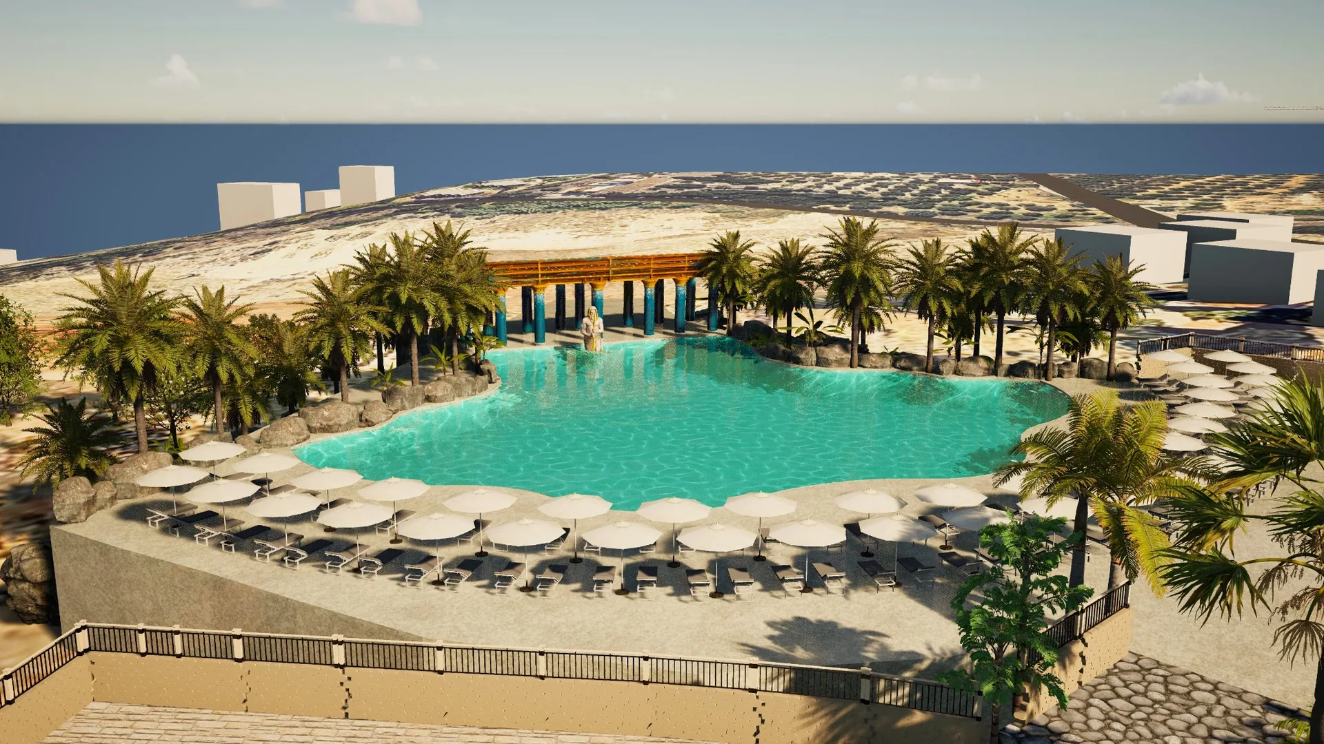 Pantheon pool area